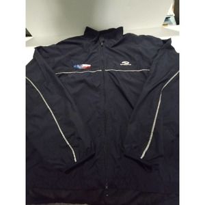 Brooks Lukes Locker Windbreaker Running Jacket Navy XL